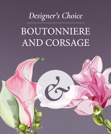 Designer's Choice - Wrist Corsage & Bouton