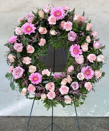 Toya's Pink Wreath